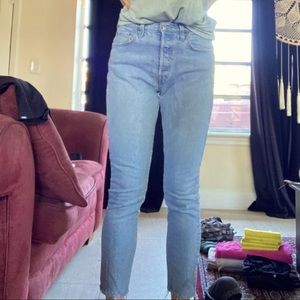 Levis 501 mid rise jeans